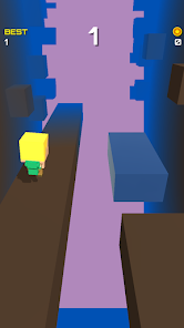 Runner collecting rewards on a narrow path